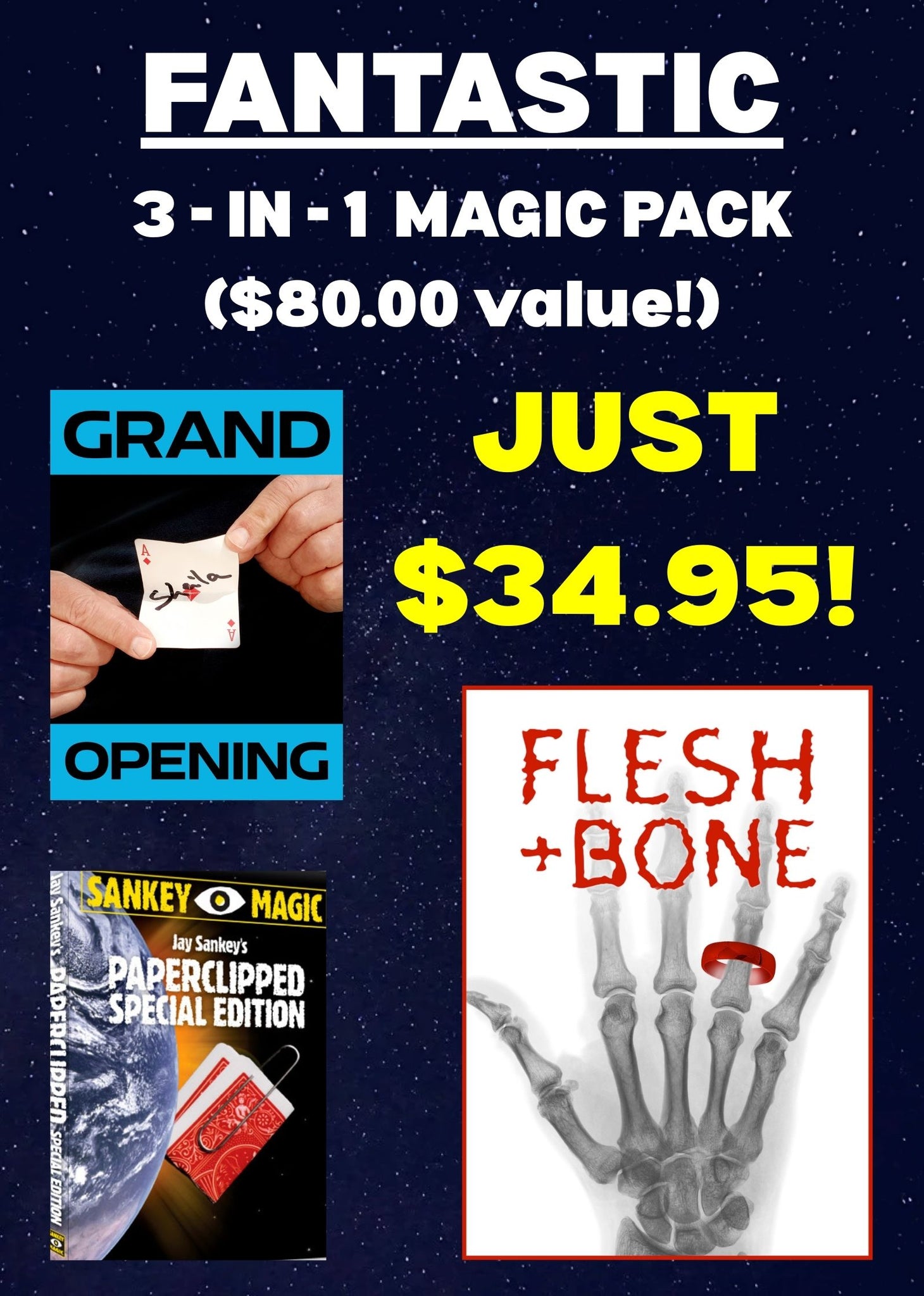 FANTASTIC 3-IN-1 MAGIC PACK ($80 VALUE!)